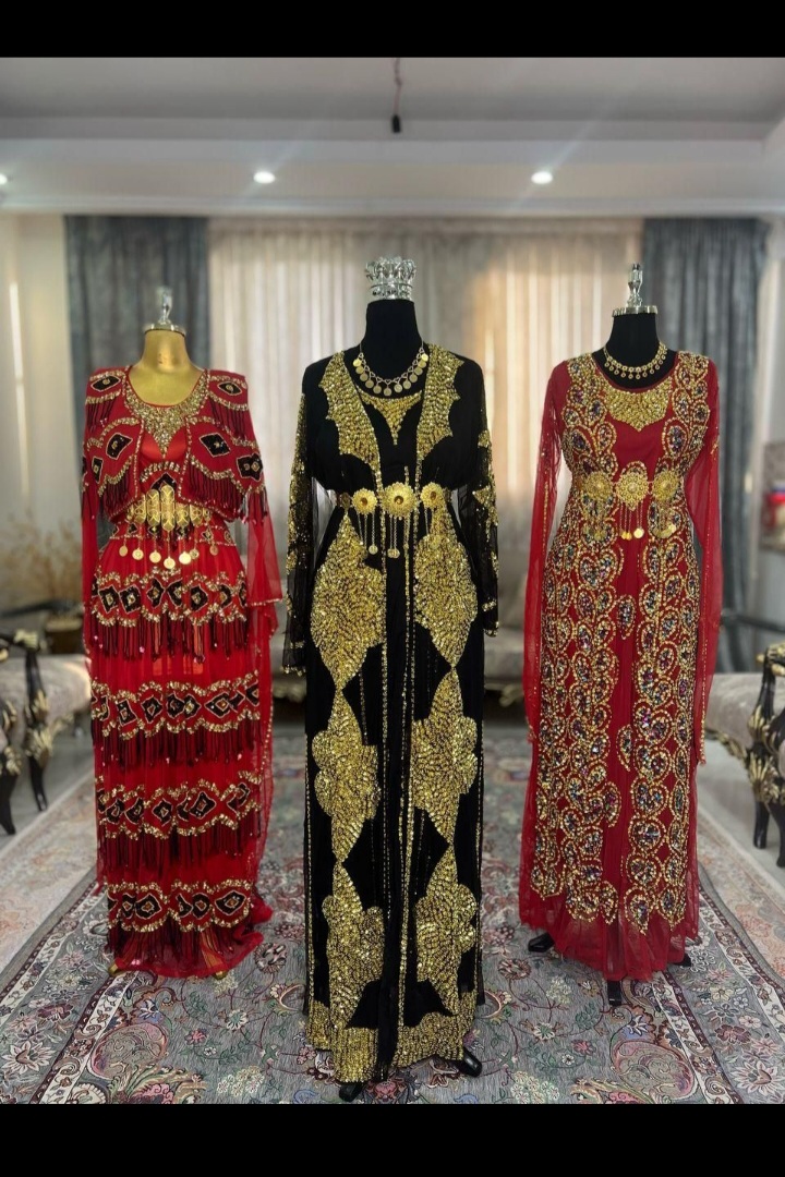 لباس مجلسی جواهر دوزی شده،هنری
