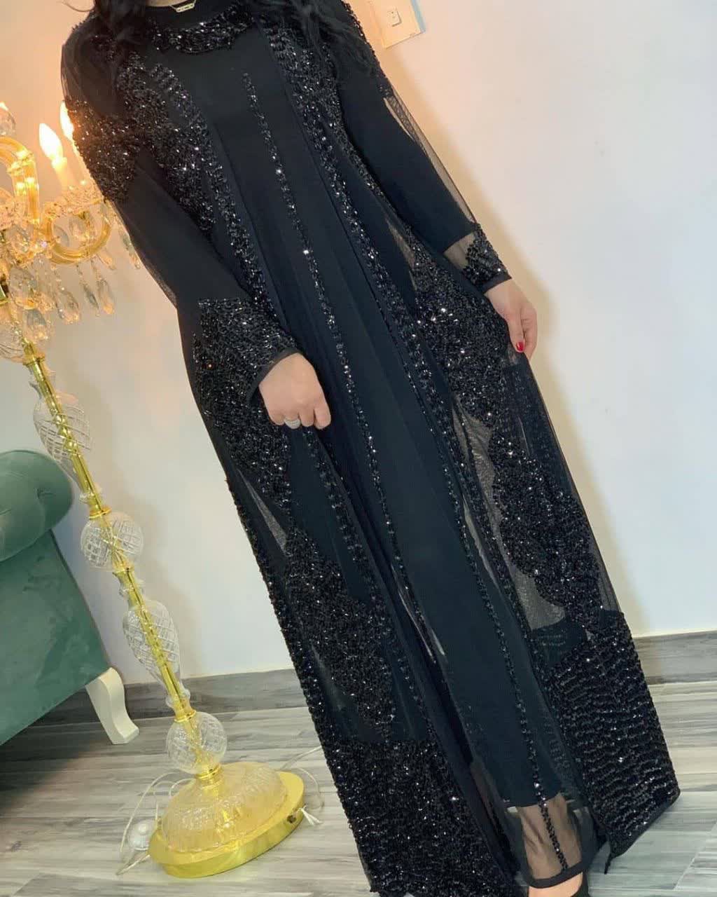 لباس مجلسی جواهر دوزی شده،هنری