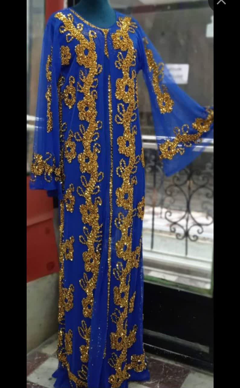 لباس مجلسی جواهر دوزی شده،هنری
