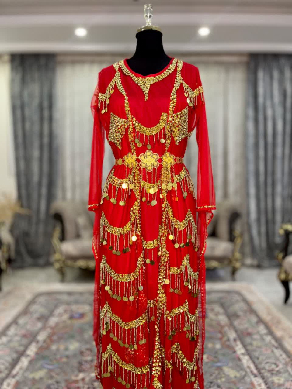 لباس مجلسی جواهر دوزی شده،هنری