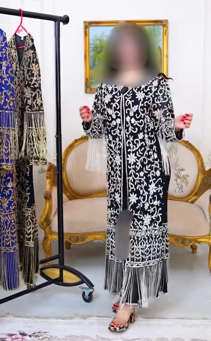 لباس مجلسیvipوی آی پی،لباس مجلسی ریسه ای،وارداتی سنگ و ملیله