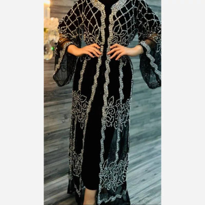 لباس مجلسی زنانه،لباس جواهر دوزی شده،لباس هنری سنتی