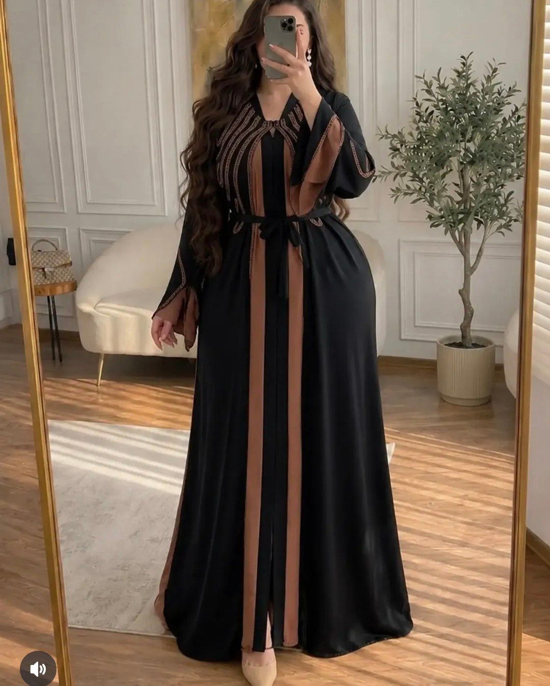 مانتو عبا وارداتی امارات دورنگه