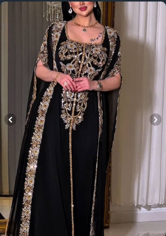 لباس مجلسی وارداتی ۲تیکه گلدوزی و سنگ کاری