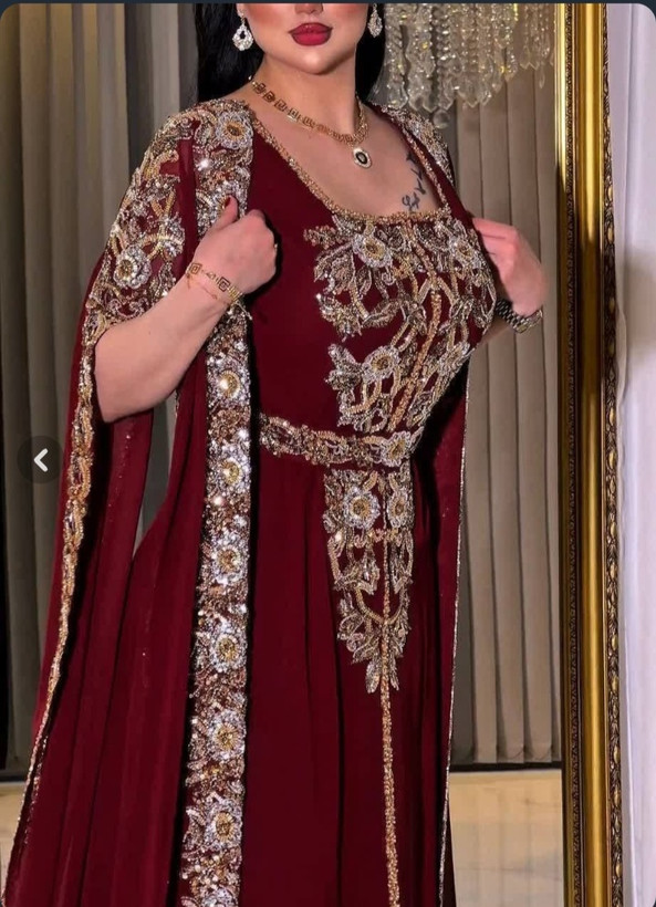 لباس مجلسی وارداتی ۲تیکه گلدوزی و سنگ کاری