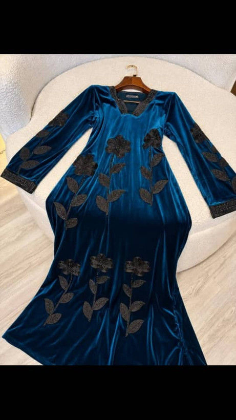 ماکسی مجلسی مخمل وارداتی،ماکسی مجلسی،مخمل مجلسی گلدوزی