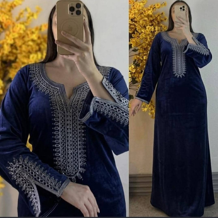ماکسی مخمل وارداتی مجلسی زنانه،مخمل مجلسی