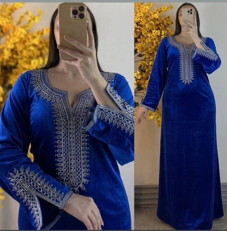 ماکسی مخمل وارداتی مجلسی زنانه،مخمل مجلسی