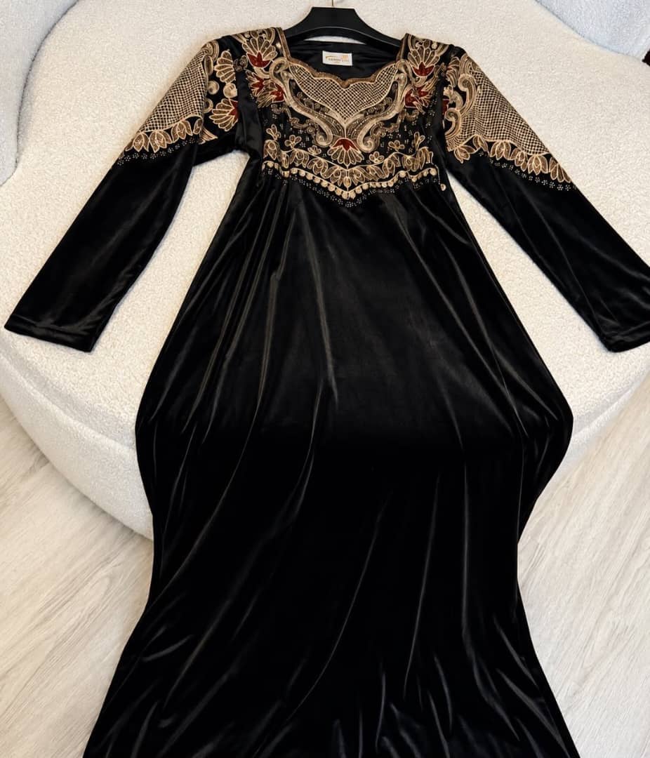 ماکسی مجلسی زنانه مخمل وارداتی،مخمل مجلسی