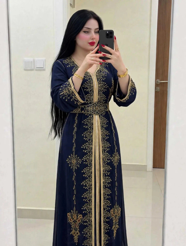 لباس مجلسی وارداتی،لباس گلدوزی شده خارجی