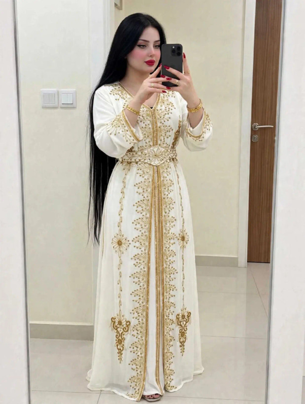 لباس مجلسی وارداتی،لباس گلدوزی شده خارجی