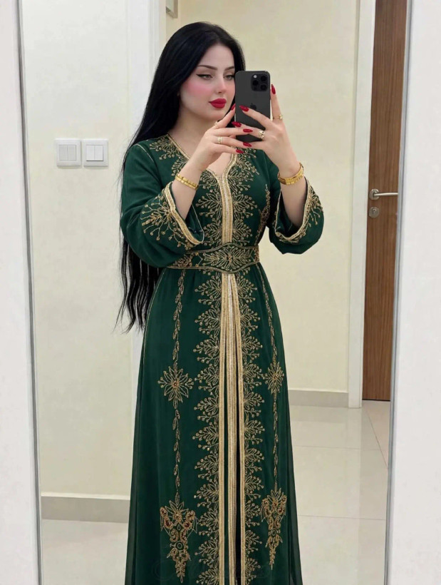 لباس مجلسی وارداتی،لباس گلدوزی شده خارجی