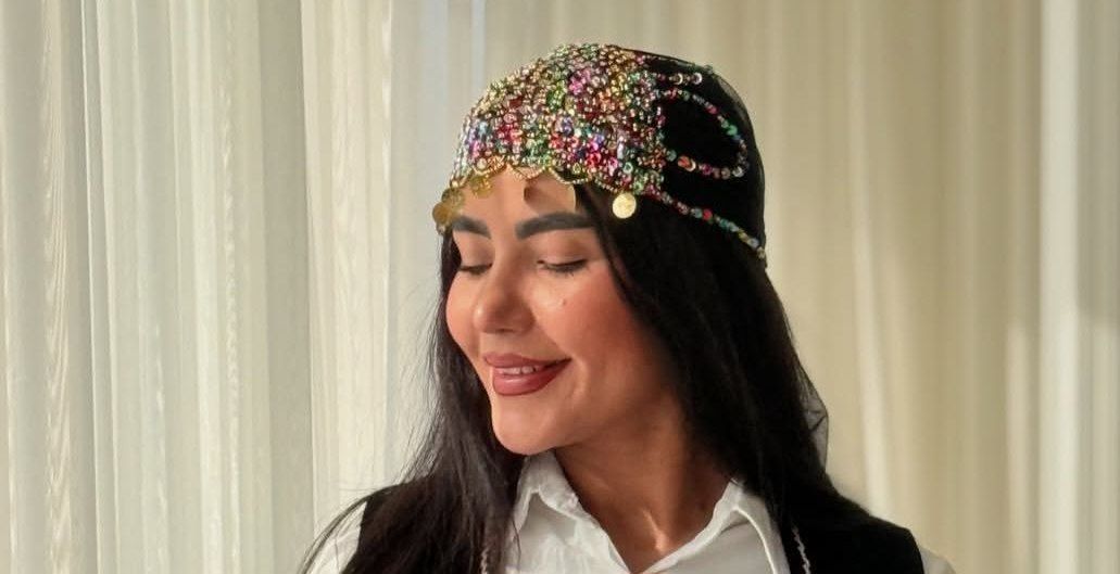 دستمال سر کردی،دستمال مجلسی،توربان مجلسی