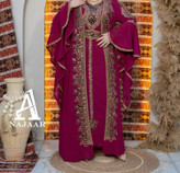 لباس مجلسی زنانه قفطان مغربی حریر،قفطان وارداتی