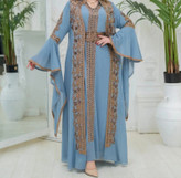 لباس مجلسی زنانه قفطان مغربی حریر،قفطان وارداتی