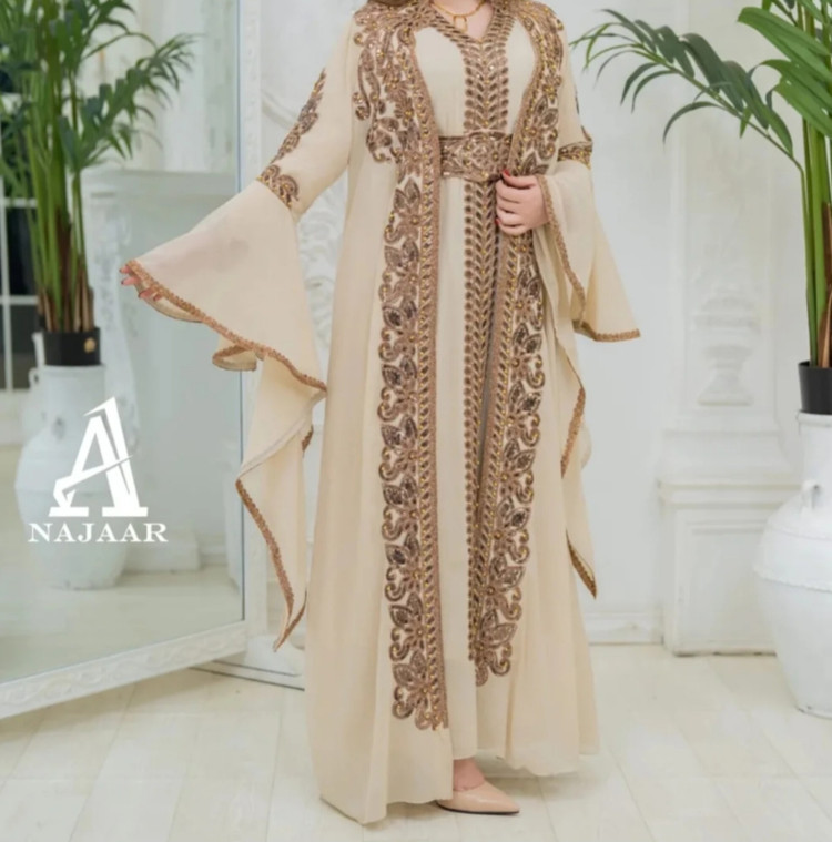 لباس مجلسی زنانه قفطان مغربی حریر،قفطان وارداتی