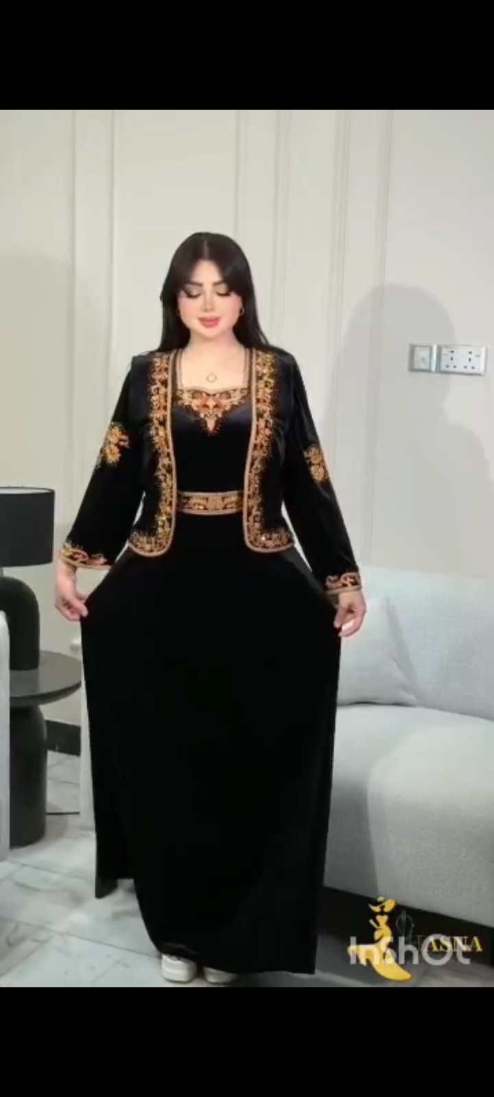 مخمل ۳تیکه وارداتی جلیغه و ماکسی و کمربند
